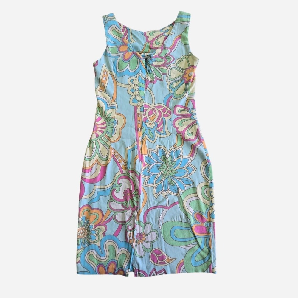 Funky pastel print body con midi dress. United Colors of Benetton. - Picture 5 of 8
